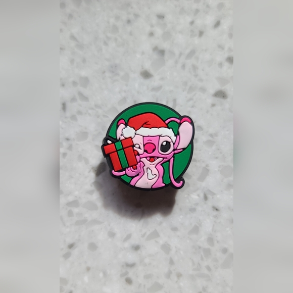 BOGO Bundle for the discount Disney Shoe Charms Christmas Stitch Angel - Picture 1 of 1